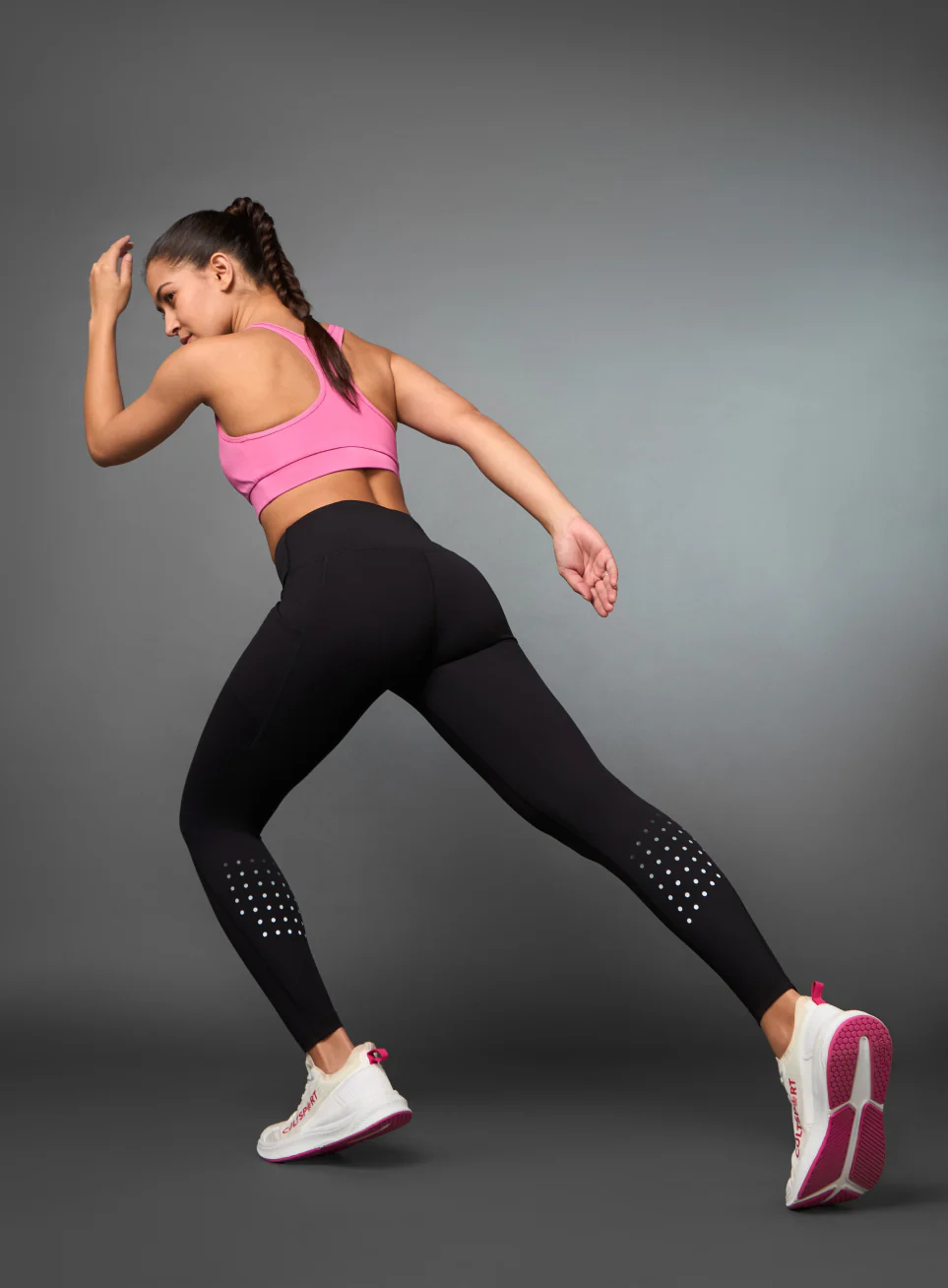 Women's Black Ultimate COMFlex Run Tights - Image 2