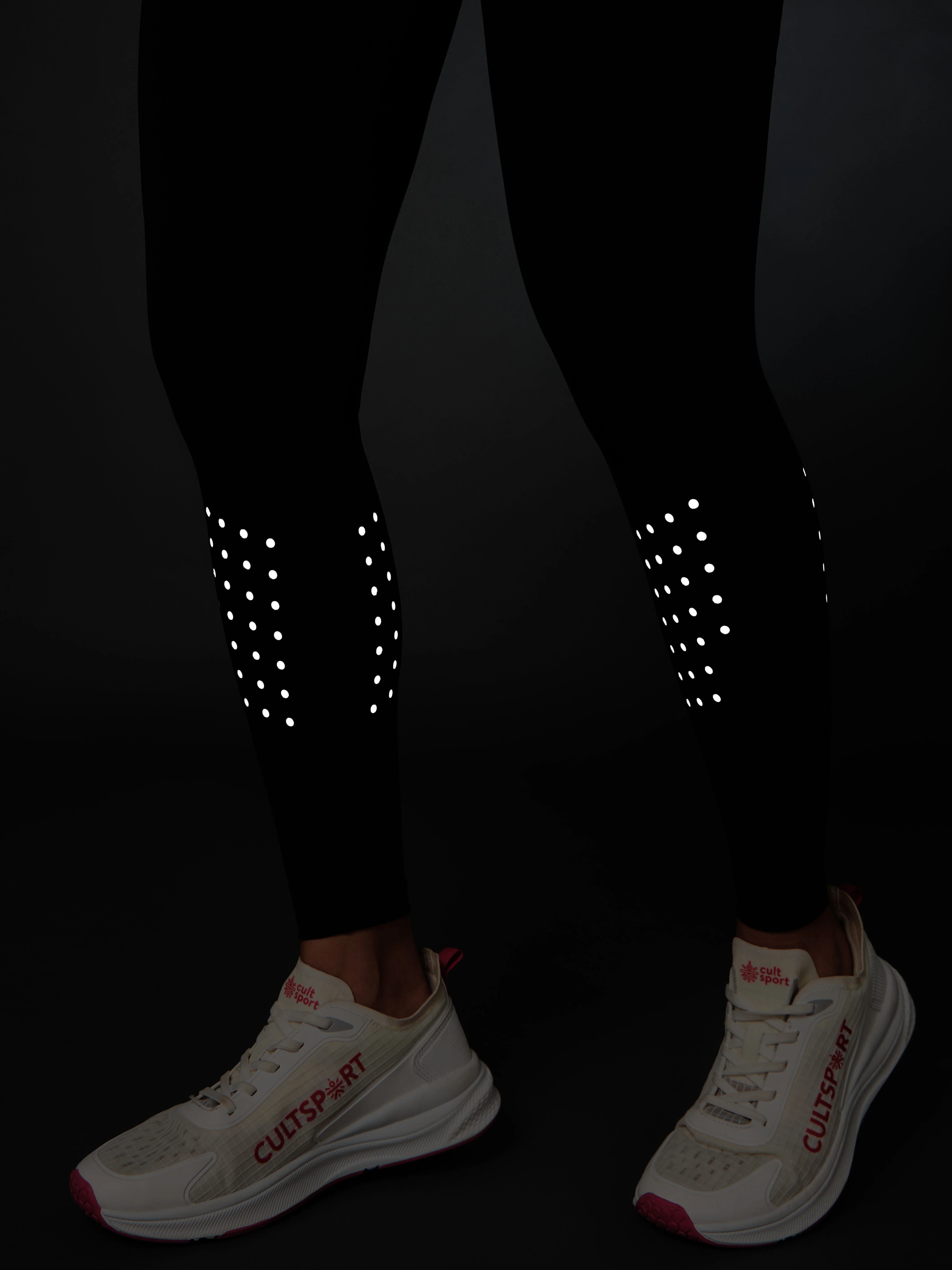 Women's Black Ultimate COMFlex Run Tights - Image 9