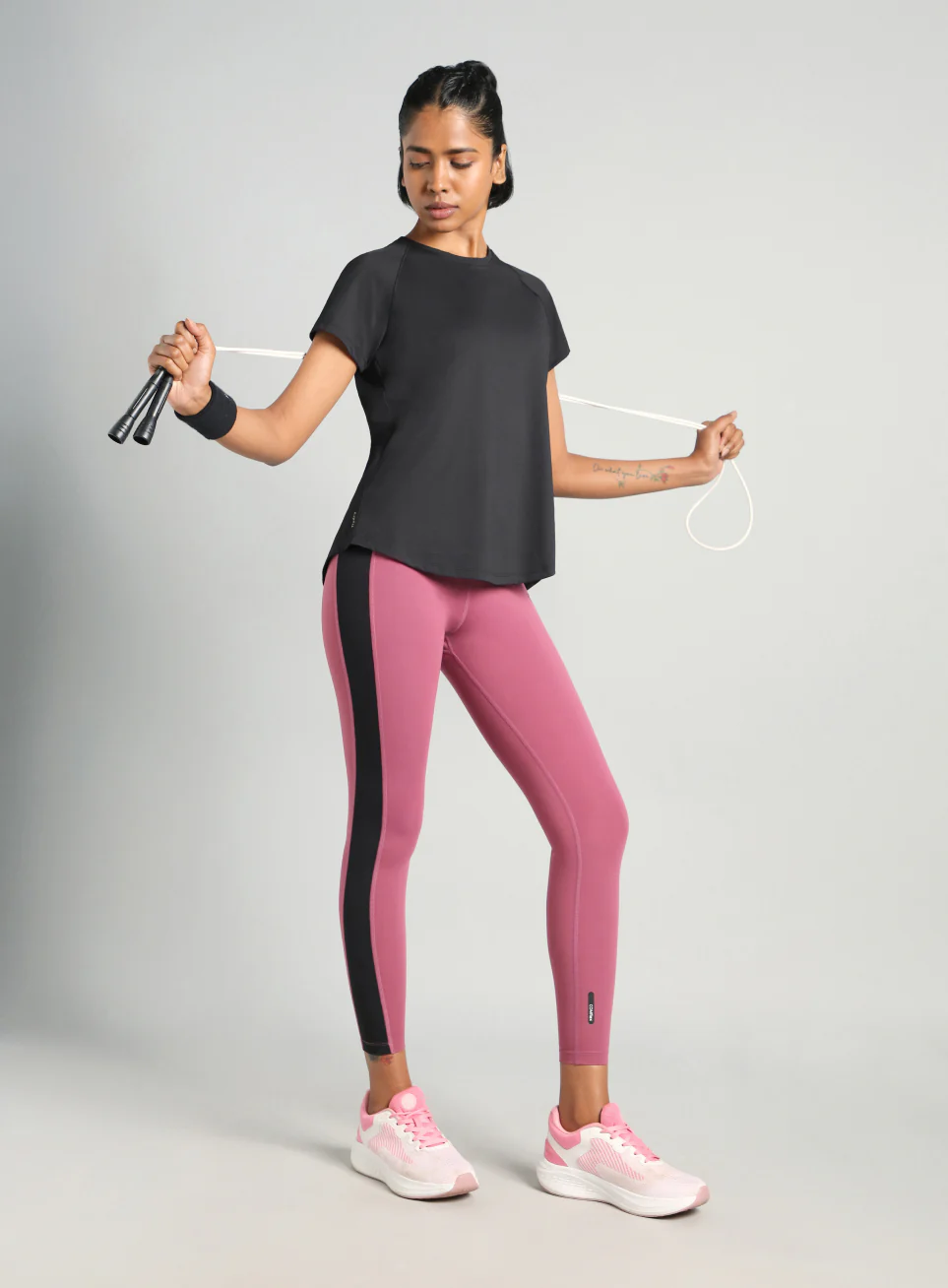 Women's Black  Flow HIIT Top - Image 3
