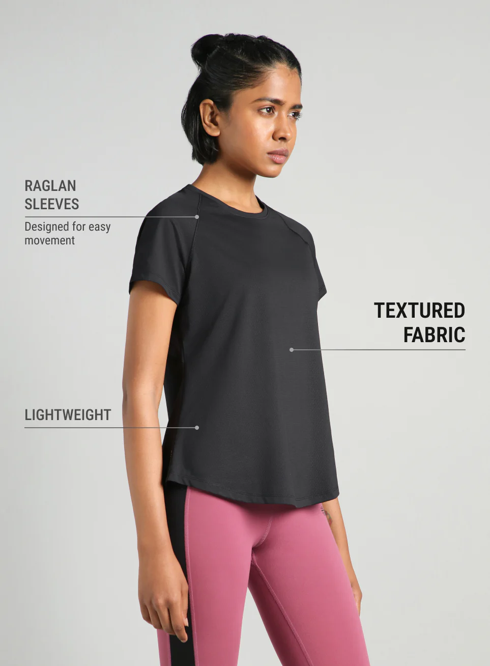 Women's Black  Flow HIIT Top - Image 5