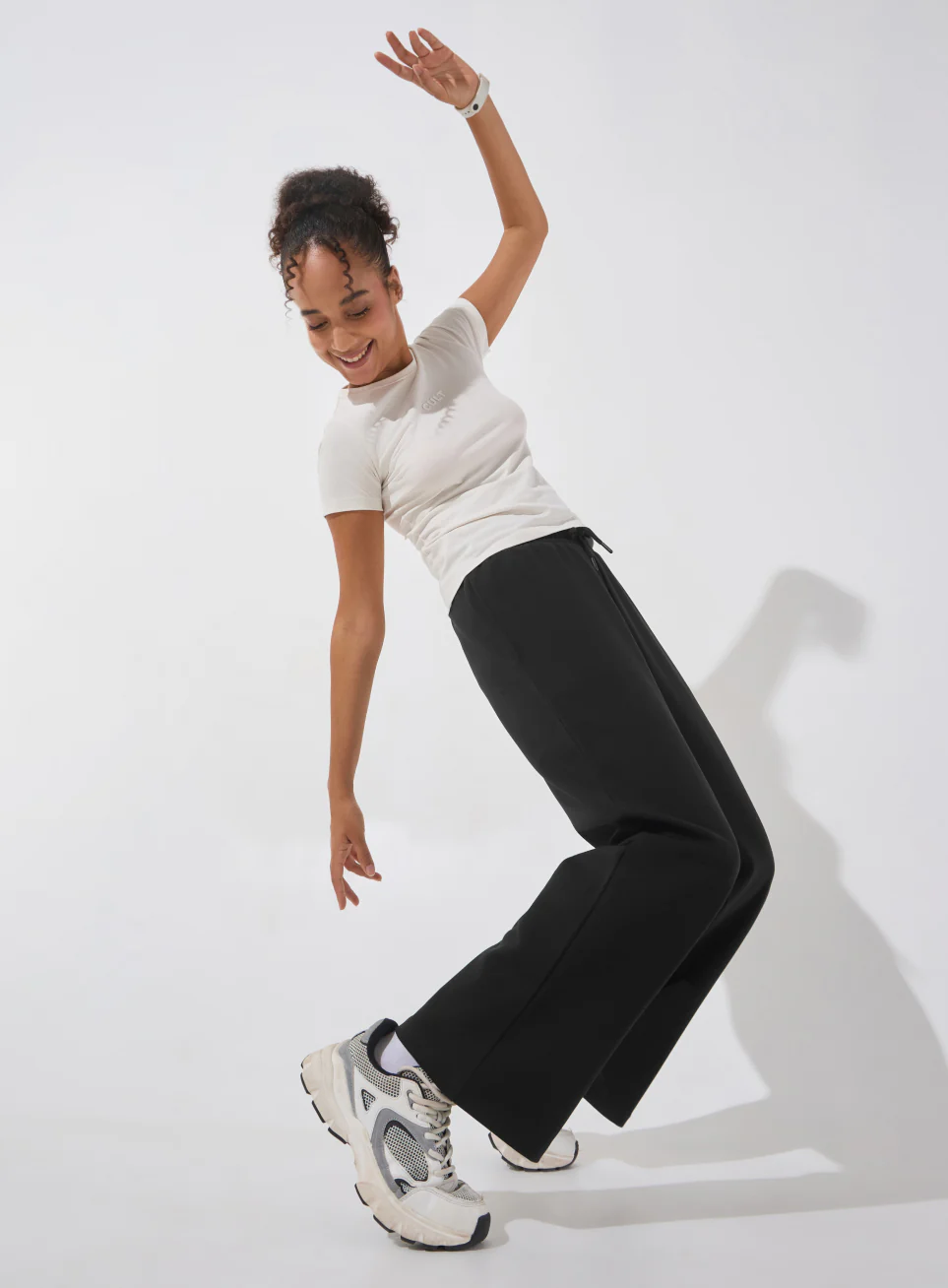 Women's Black Ultra Luxe Classic Trackpants - Image 2