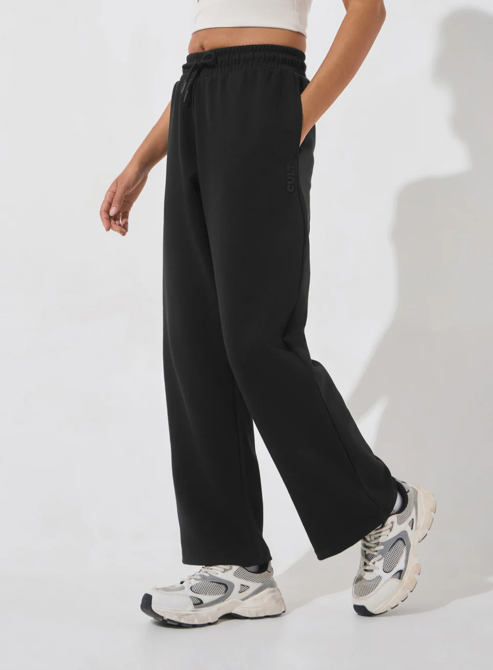 Women's Black Ultra Luxe Classic Trackpants - Image 5