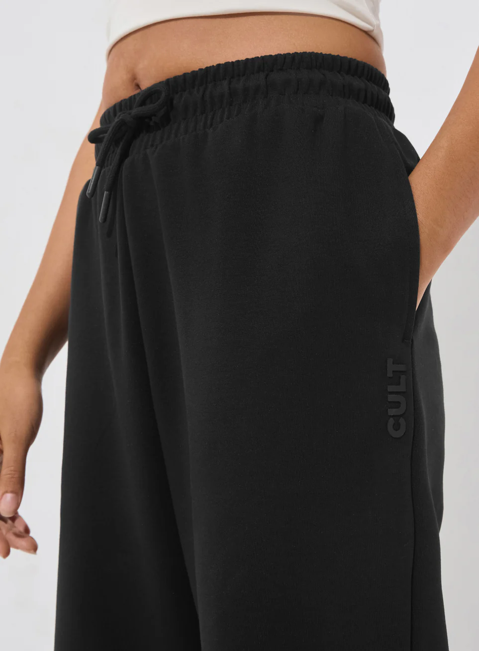 Women's Black Ultra Luxe Classic Trackpants - Image 7