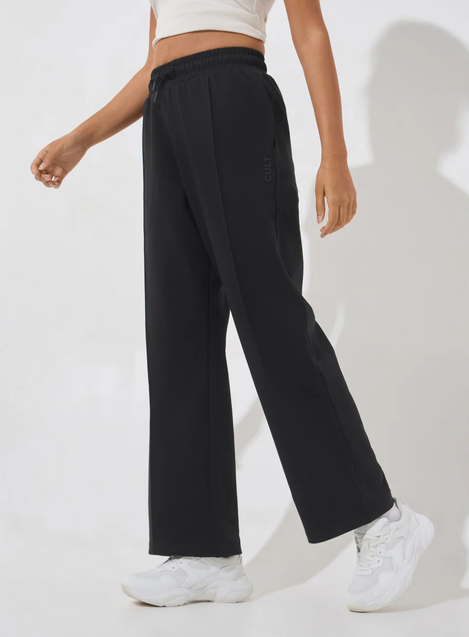 Women's Black Ultra Luxe Tailored Trackpants - Image 5
