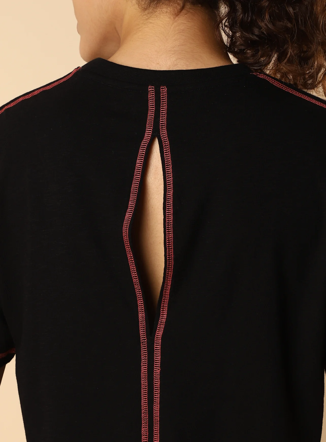 Women's Black Unity Boxy Crop fit Top - Image 8