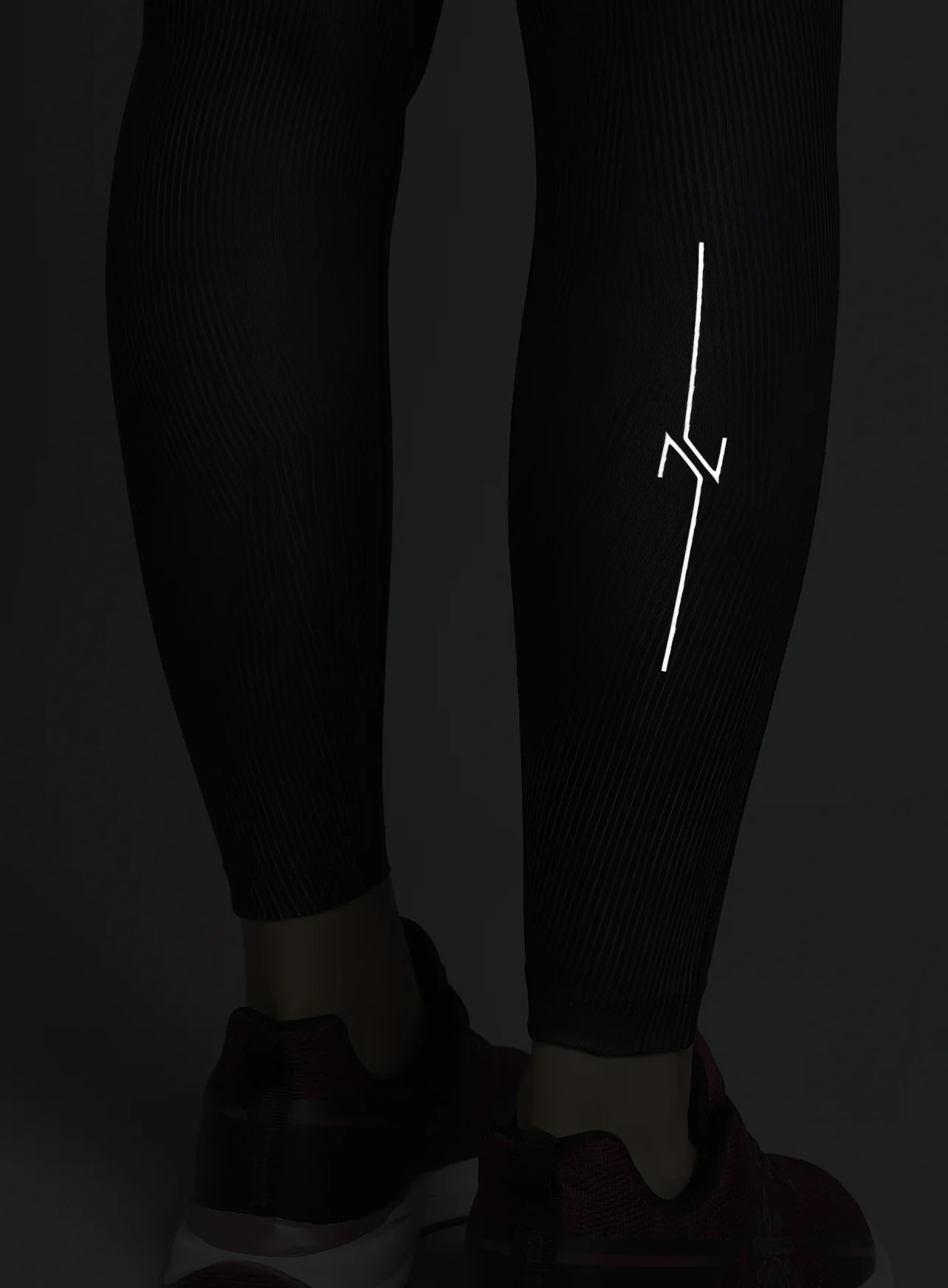 Women's Black Urban Camo Running COMFlex Tights - Image 9