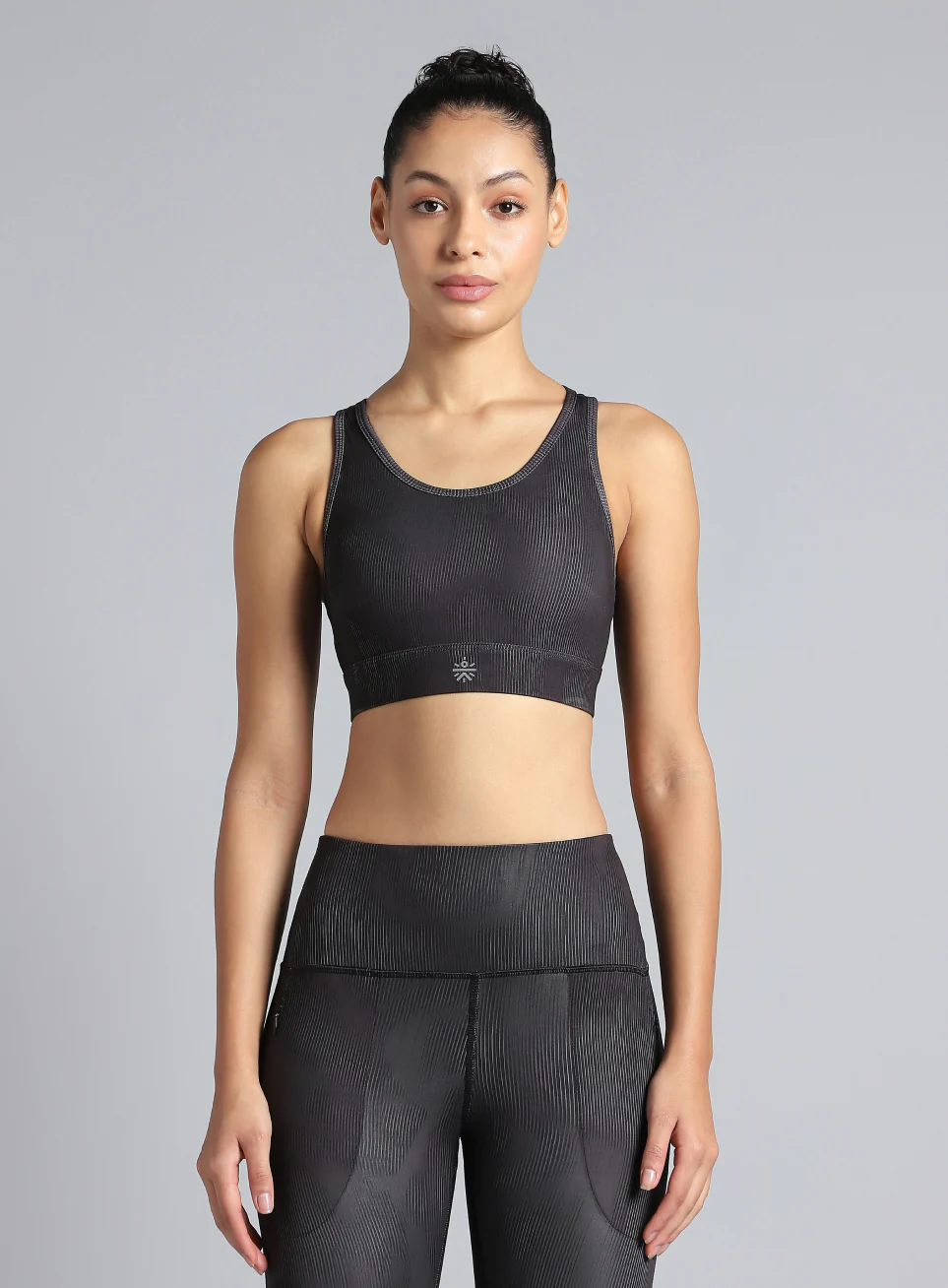 Women's Black Urban Camo Running High Support Bra - Image 4