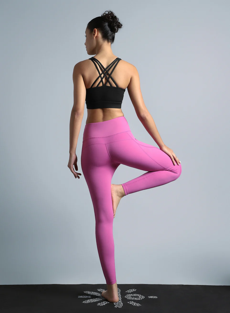 Women's Black Yoga Flow High Support Bra - Image 2