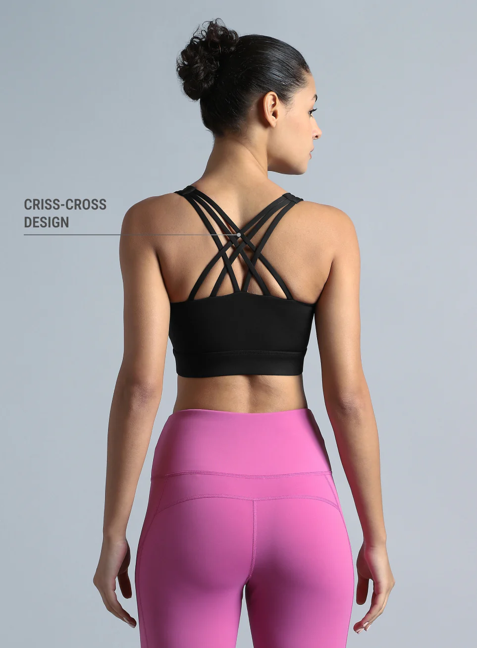 Women's Black Yoga Flow High Support Bra - Image 6