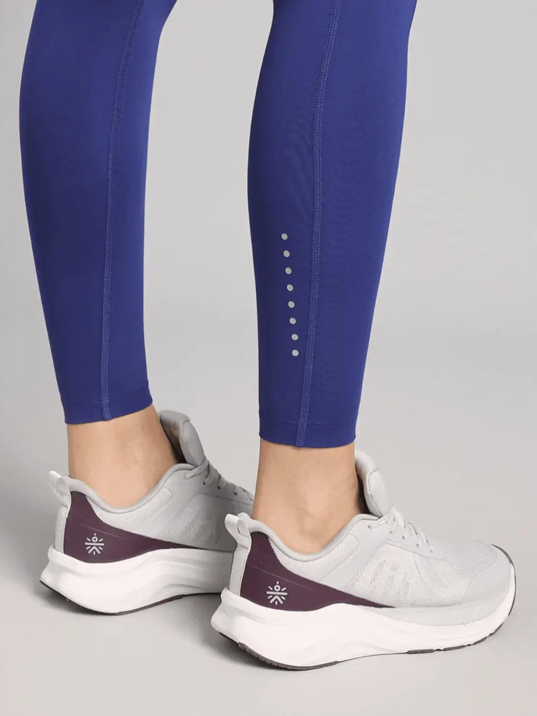 Women's Blue AbsoluteFit Neon Pop Leggings with Side Pockets - Image 9