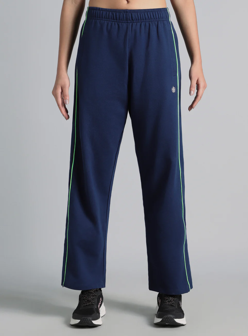 Women's Blue Community Straight Trackpants - Image 4
