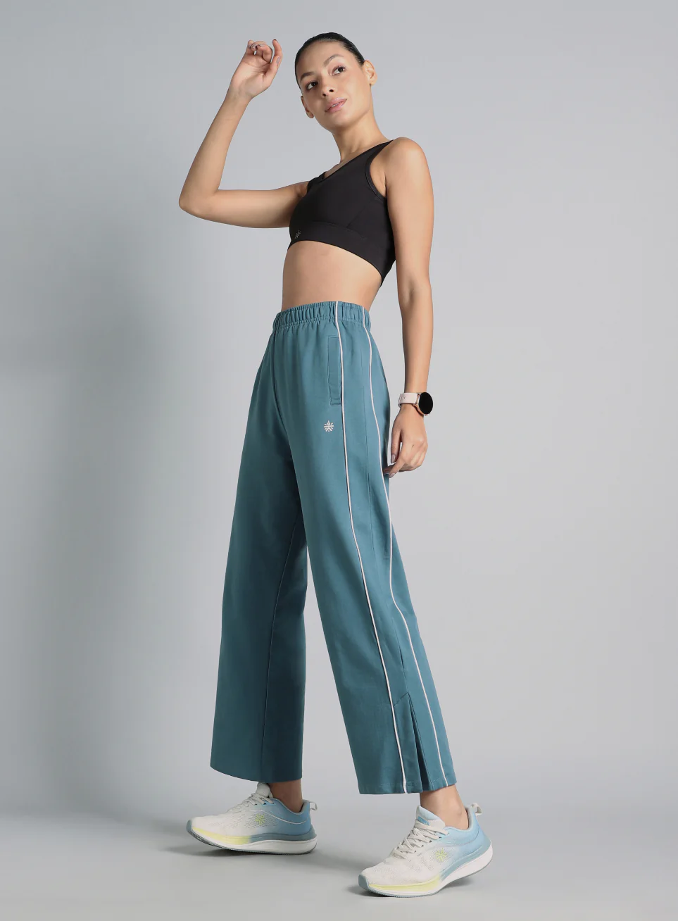Women's Blue Community Straight Trackpants - Image 3