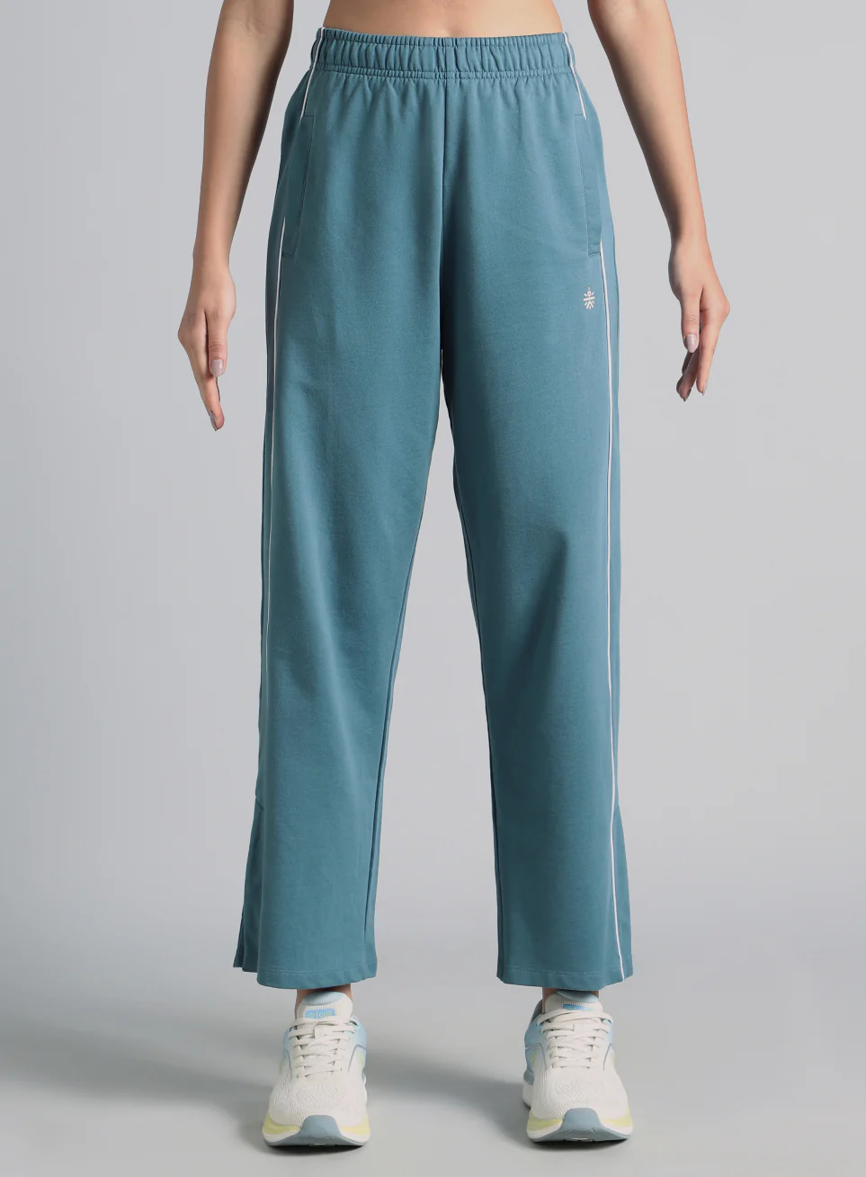 Women's Blue Community Straight Trackpants - Image 4