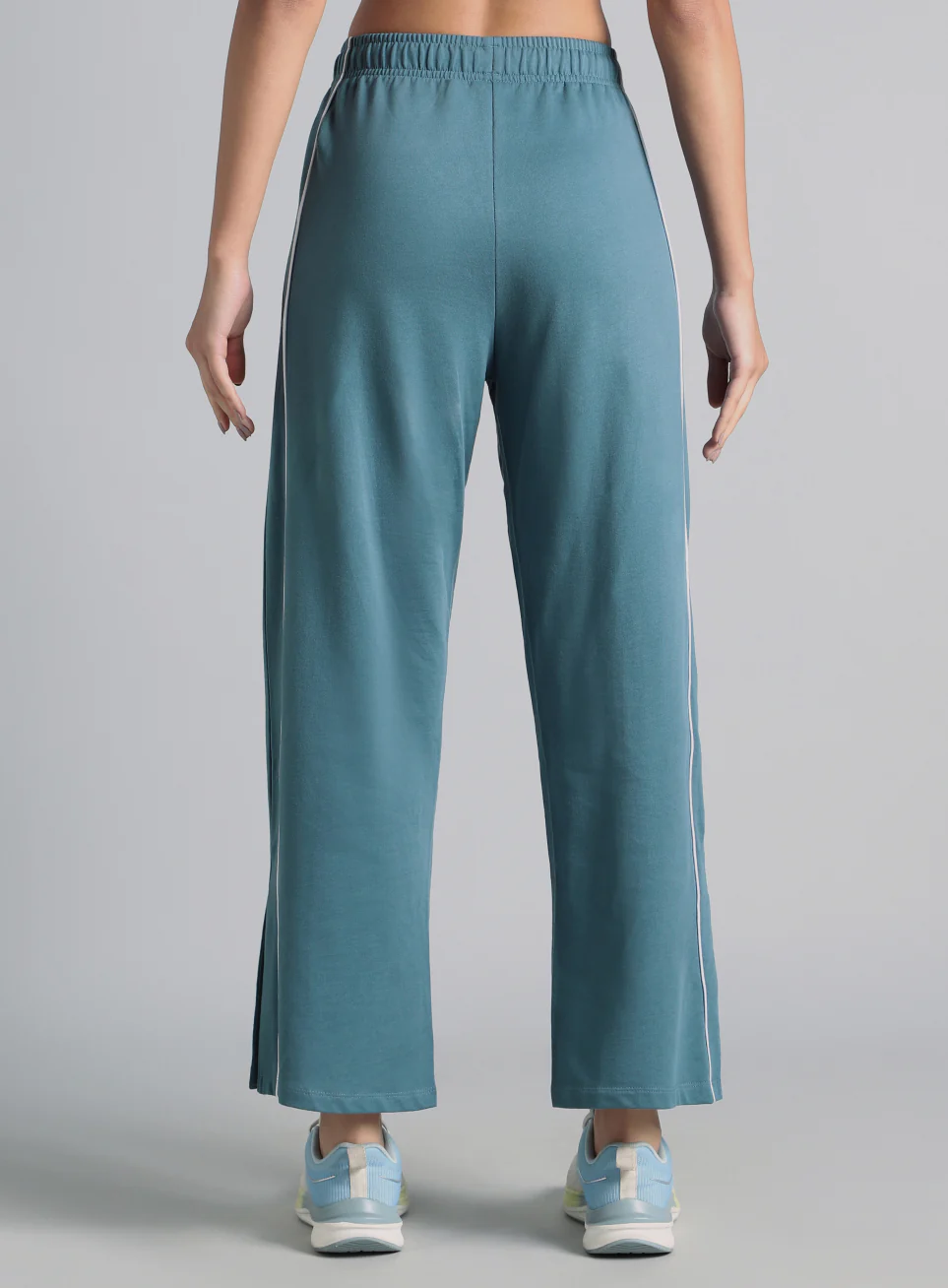 Women's Blue Community Straight Trackpants - Image 6