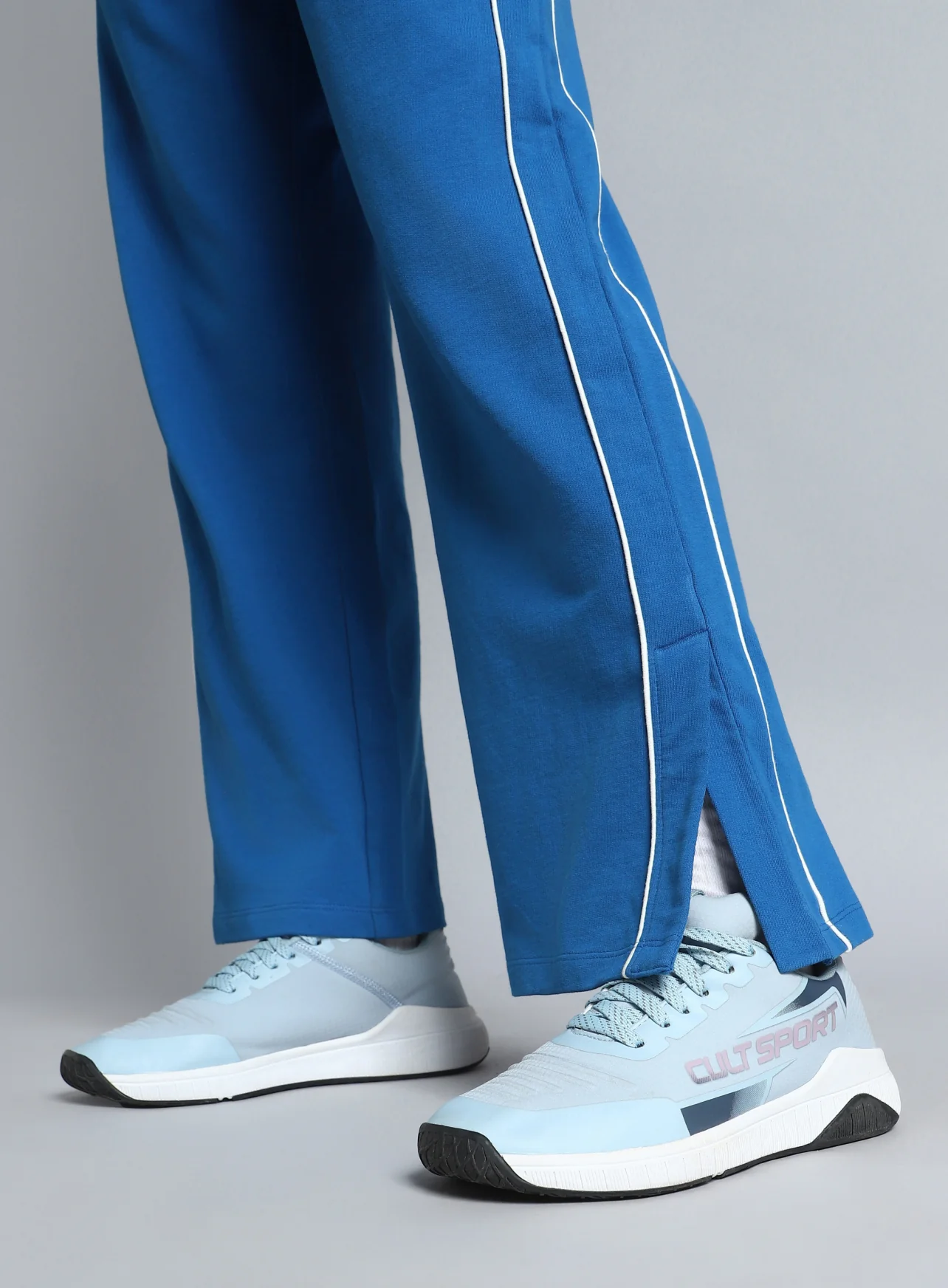 Women's Blue Community Straight Trackpants - Image 8