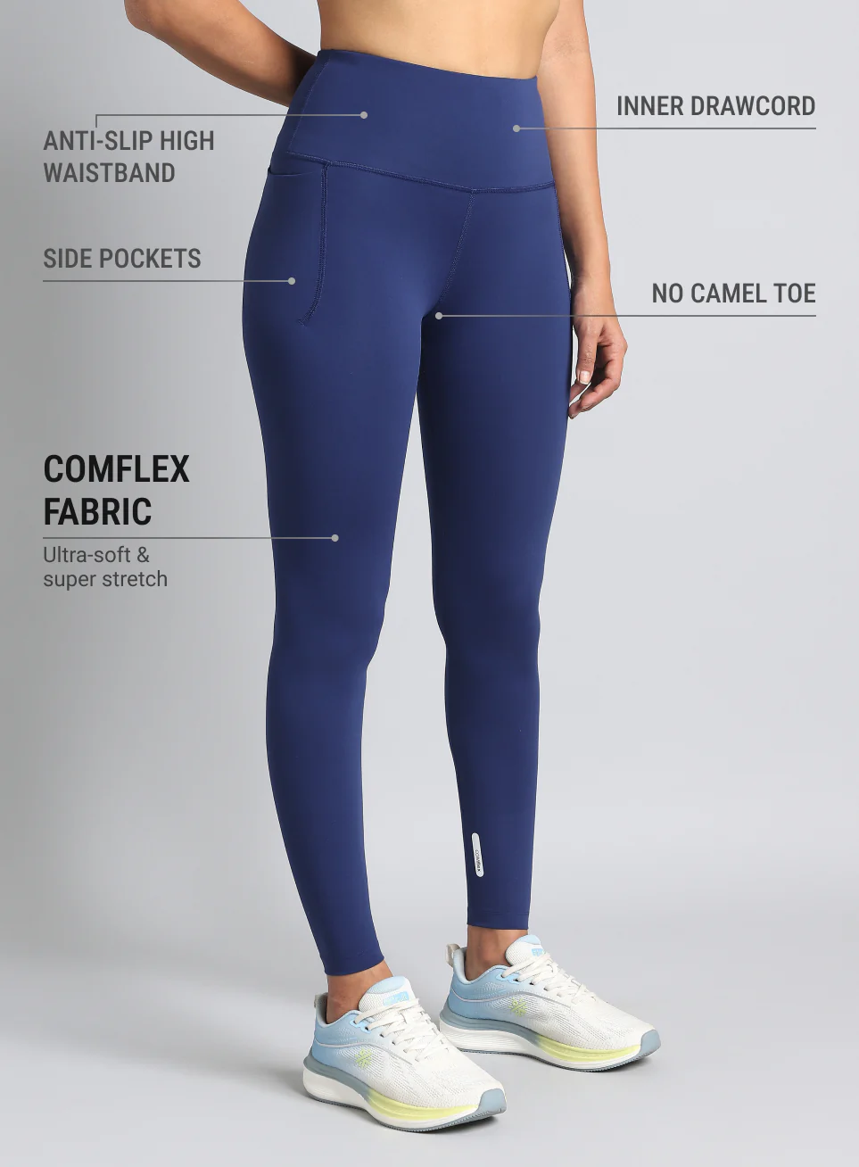 Women's Blue Core Training COMFlex Tights - Image 5