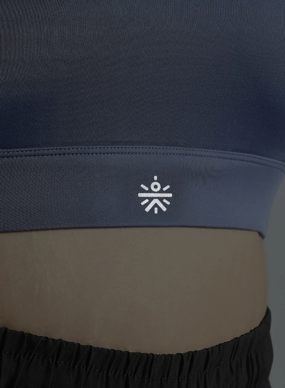 Women's Blue Cross Back Hook Training High Support Plus Size Sports Bra - Image 8