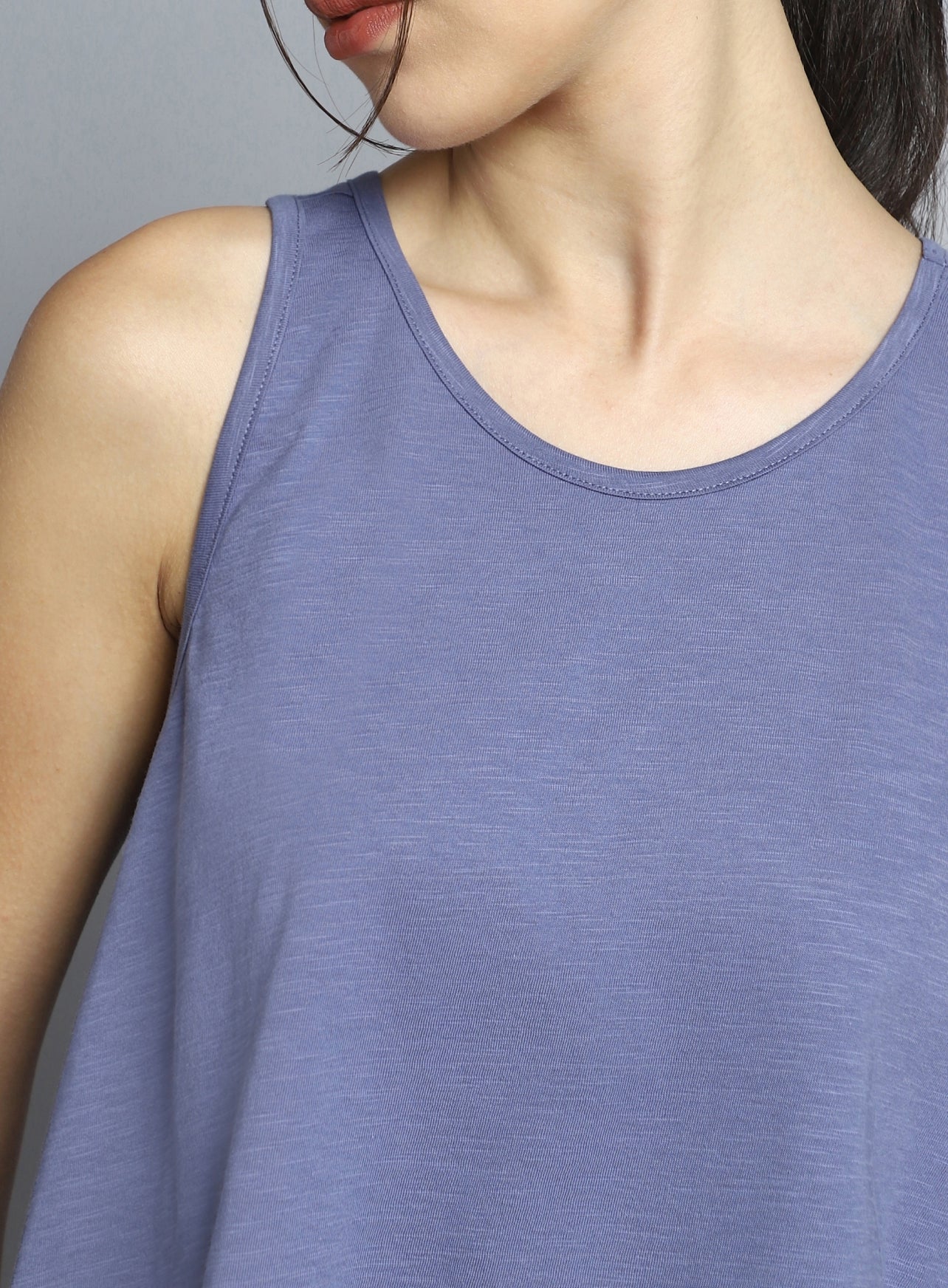 Women's Blue Dance Flow Tank - Image 7