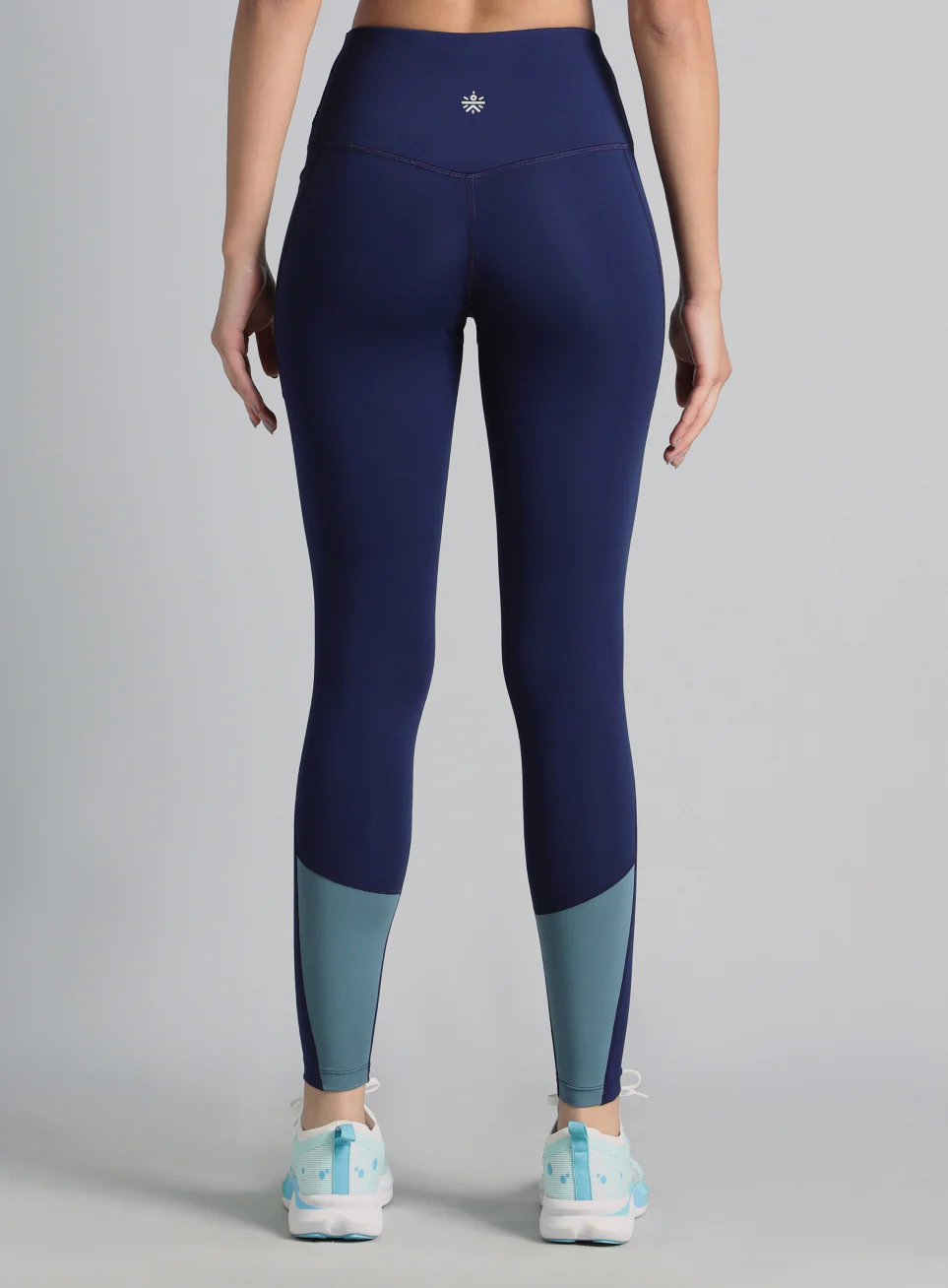Women's Blue Dance Flow Tights - Image 6
