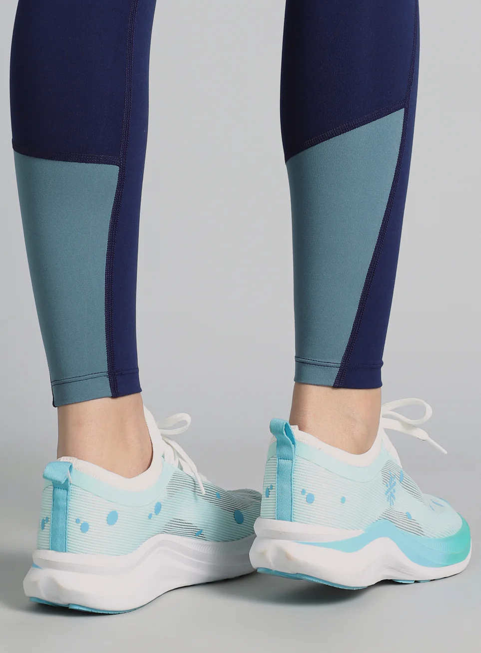 Women's Blue Dance Flow Tights - Image 9