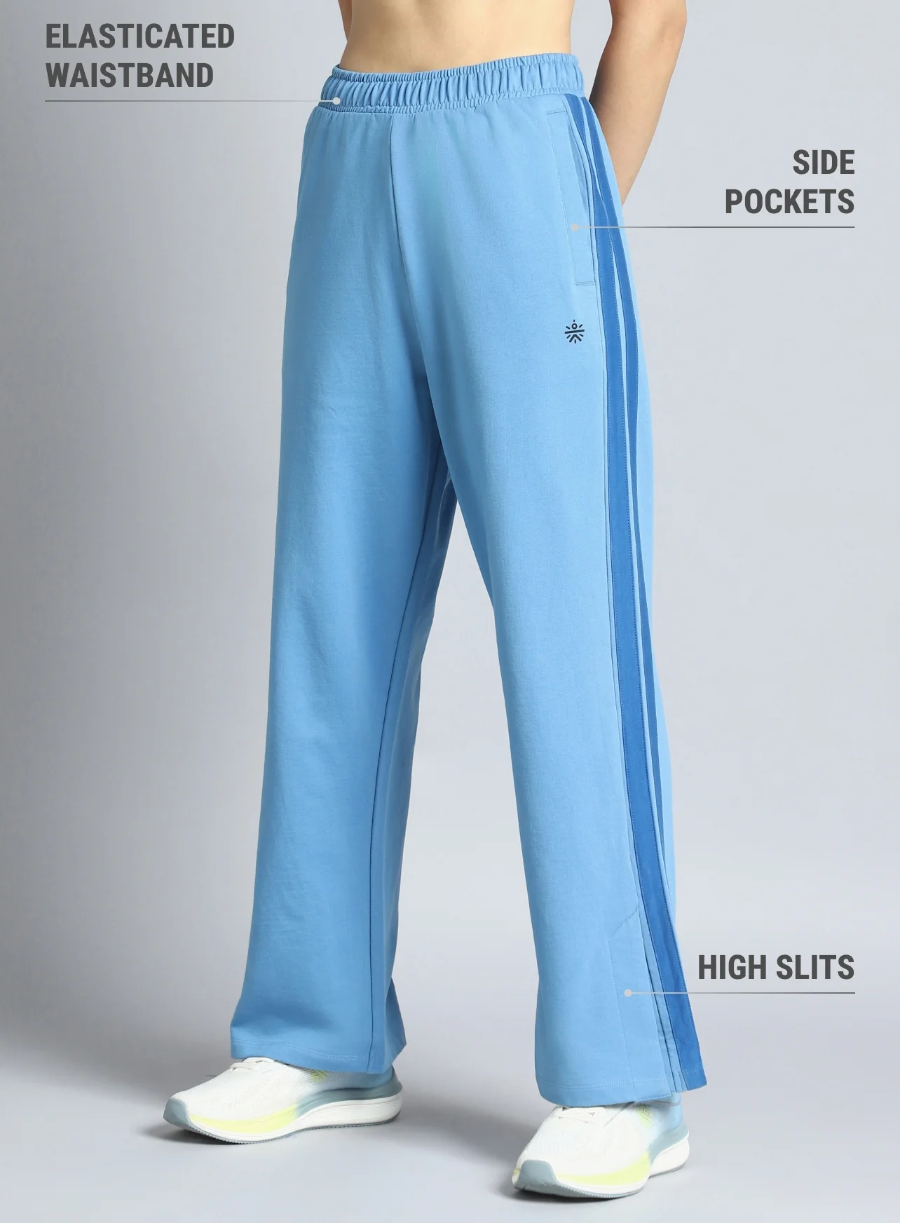 Women's Blue Dance Flow Trackpants - Image 5
