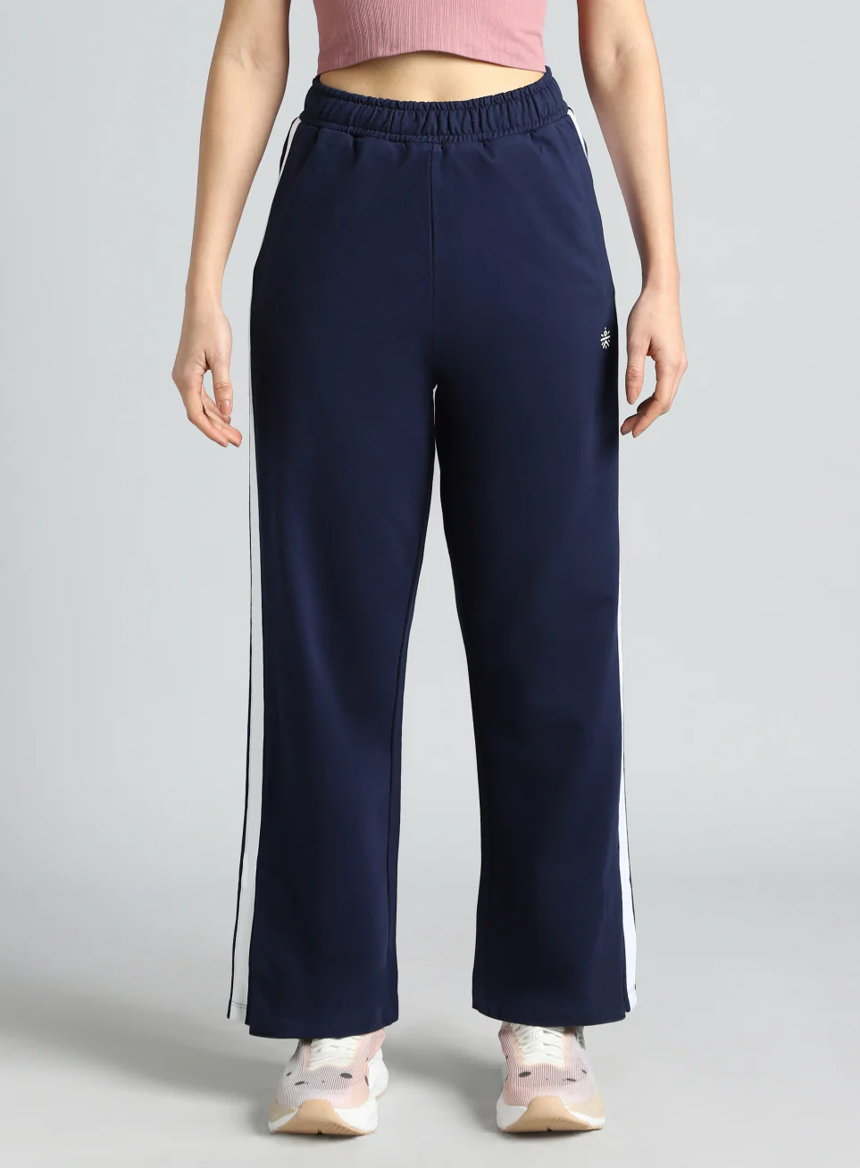 Women's Blue Dance Flow Trackpants - Image 4