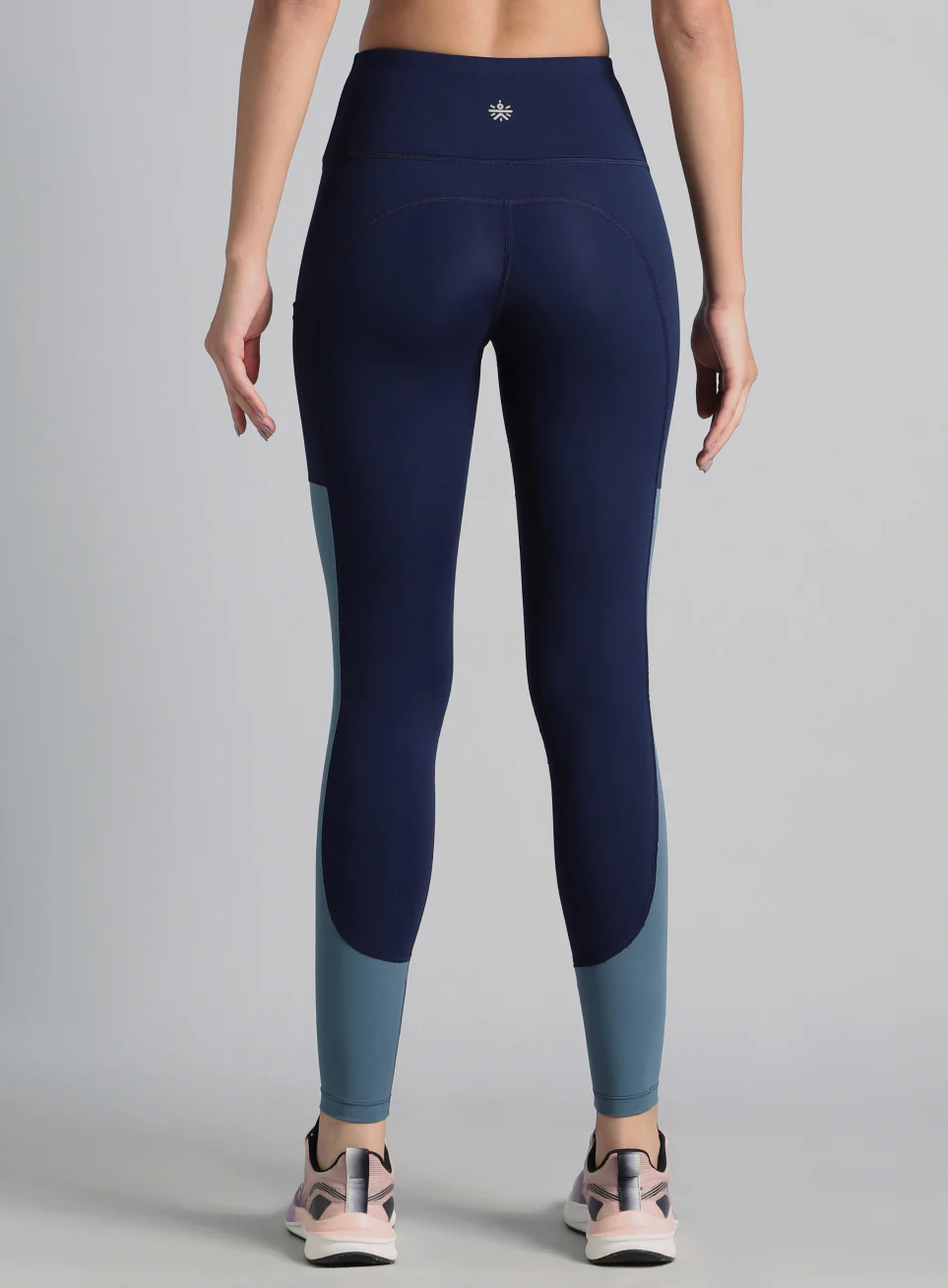 Women's Blue Dance Off Colourblock COMFLex Tights - Image 6
