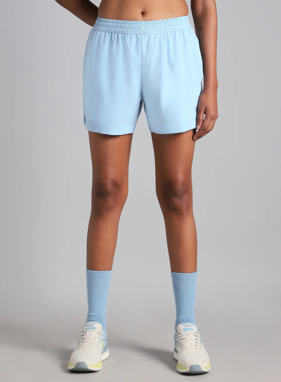 Women's Blue Elevated Run Shorts - Image 4