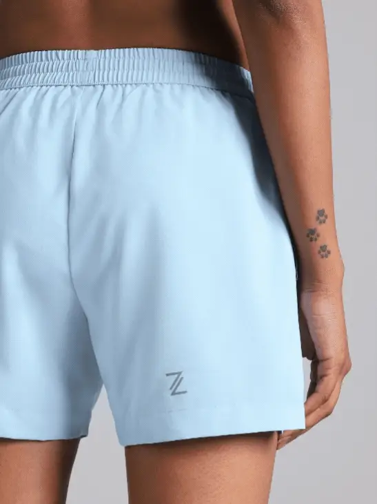 Women's Blue Elevated Run Shorts - Image 8