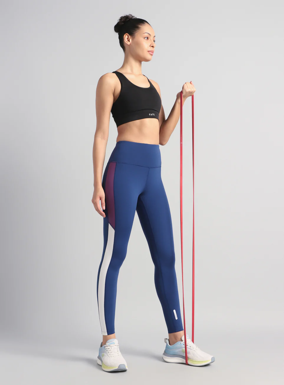 Women's Blue Energy Pop Performance COMFlex Tights - Image 2