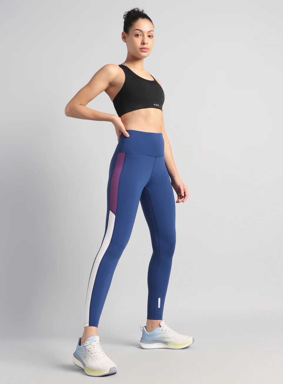 Women's Blue Energy Pop Performance COMFlex Tights - Image 3