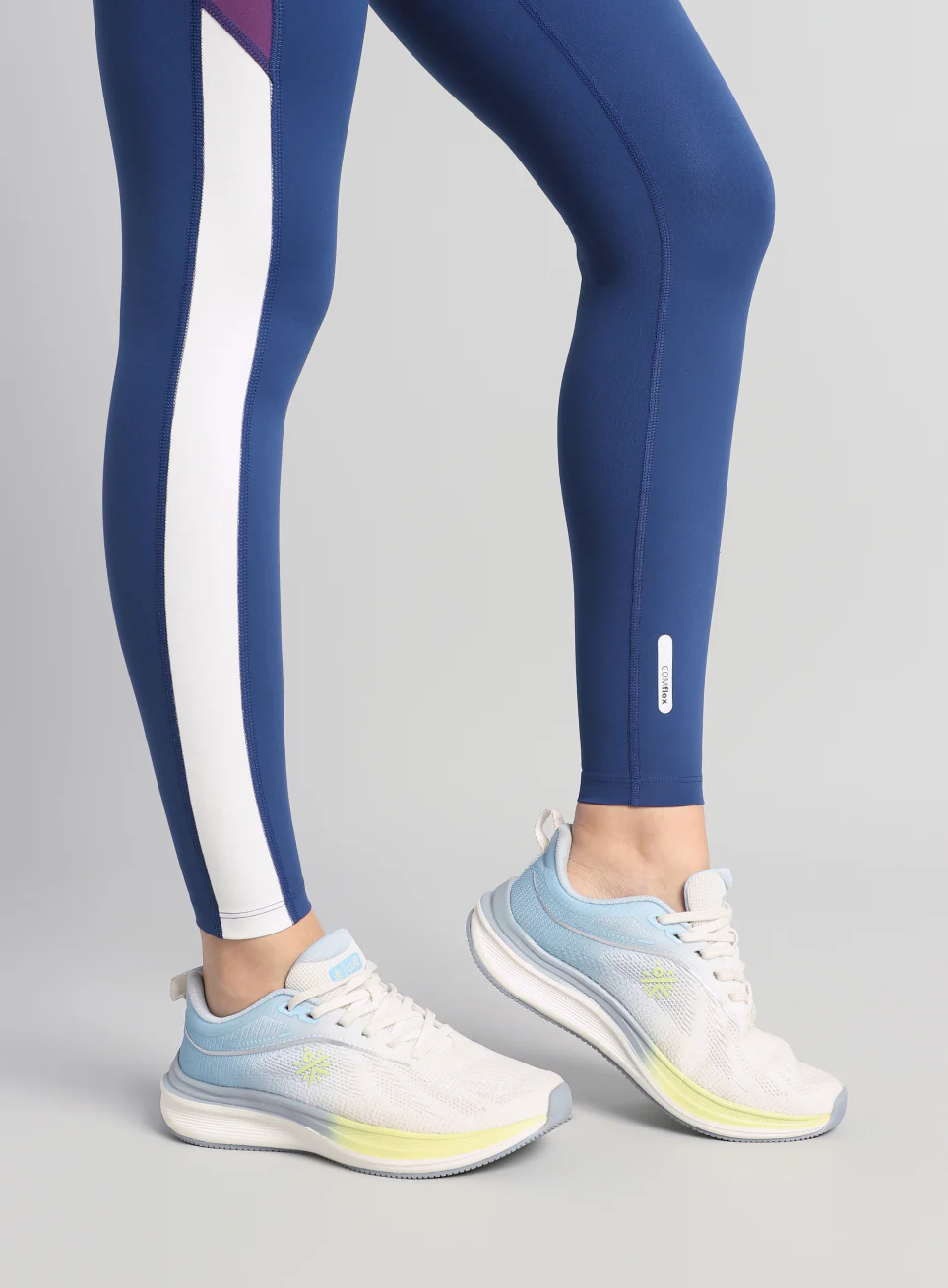 Women's Blue Energy Pop Performance COMFlex Tights - Image 7