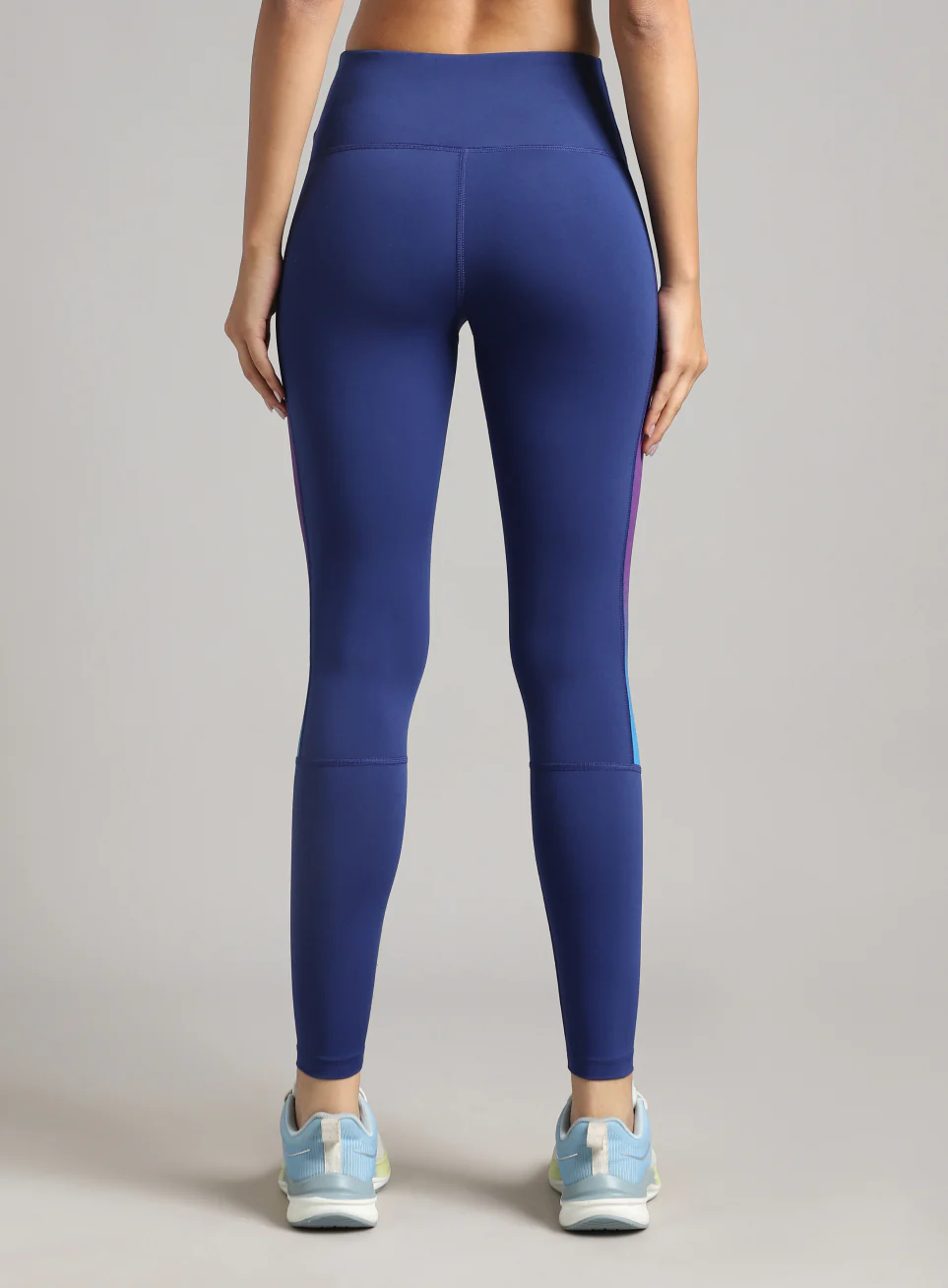 Women's Blue Energy Print Training COMFlex Tights - Image 6