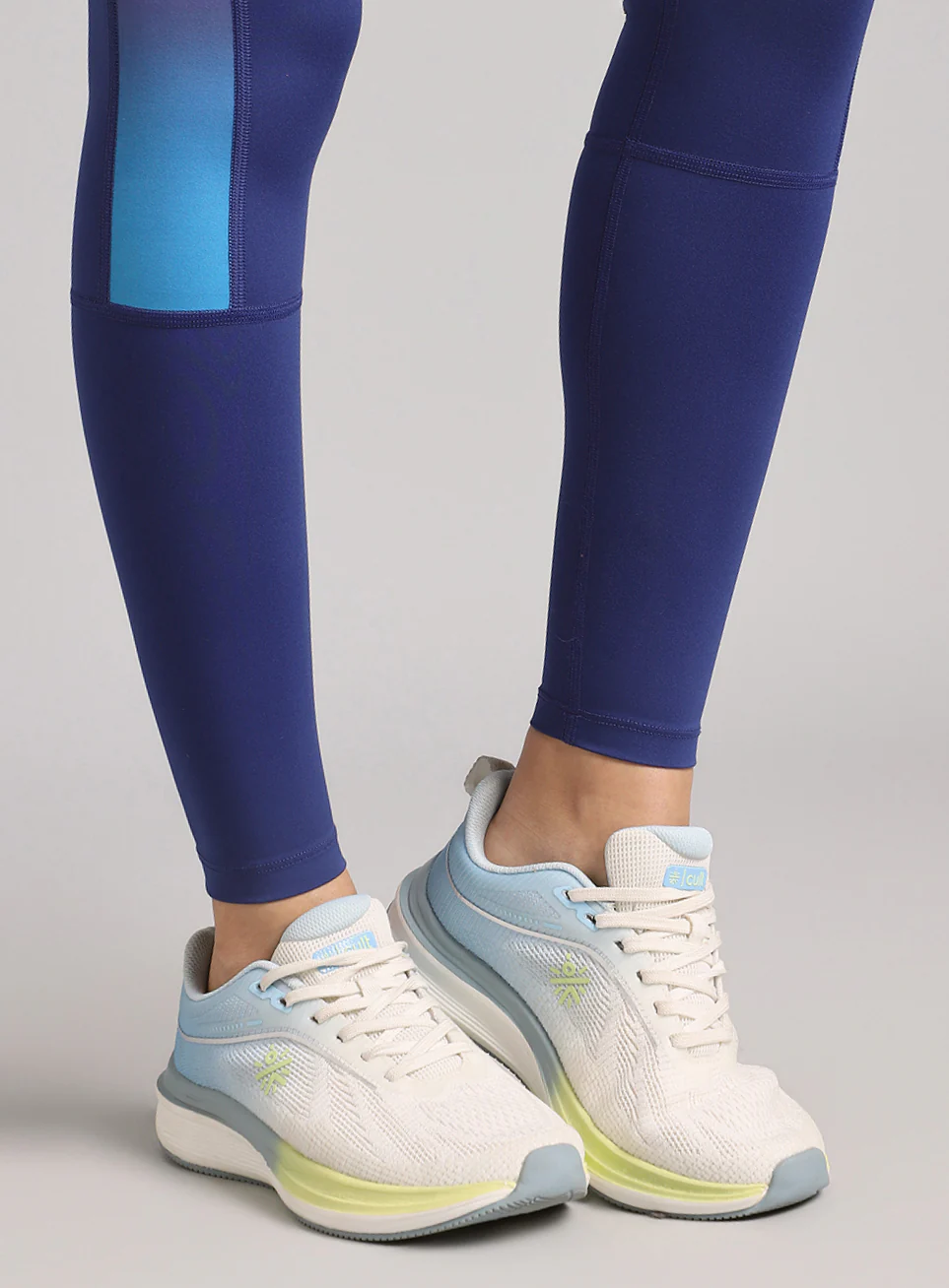 Women's Blue Energy Print Training COMFlex Tights - Image 8