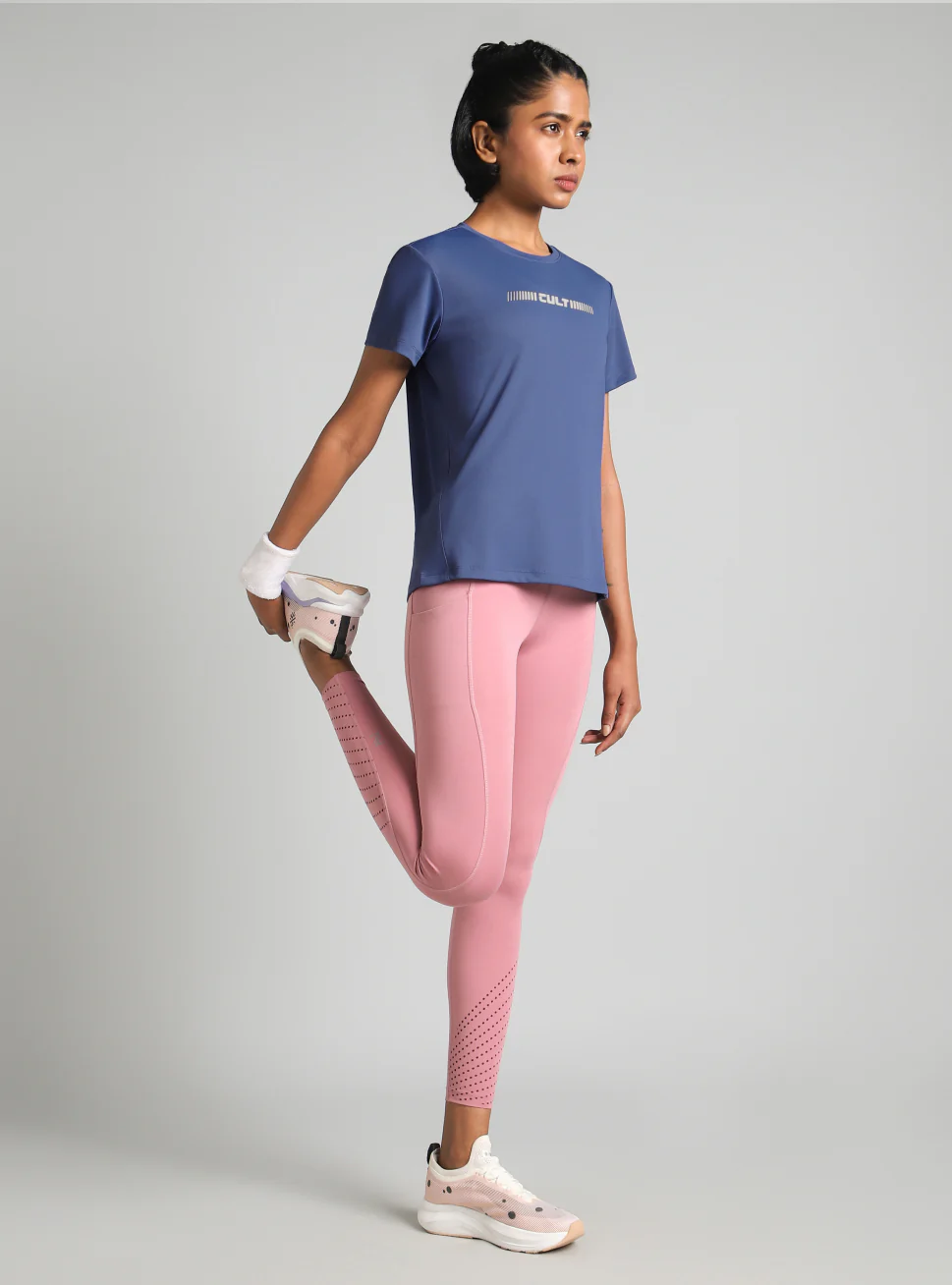 Women's Blue Everyday Performance T-shirt - Image 2