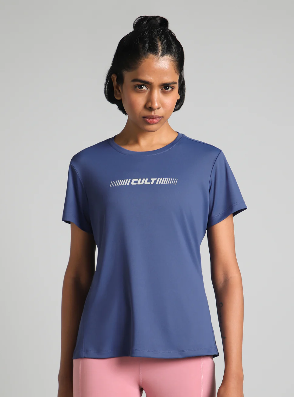 Women's Blue Everyday Performance T-shirt - Image 4