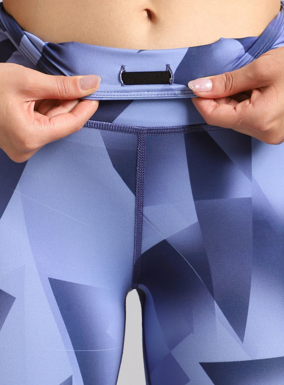 Women's Blue Feel the Beat Printed Tights - Image 9