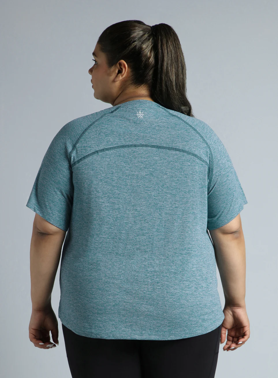 Women's Blue Flex Plus Size COMFORtech Regular Fit T-shirt - Image 6