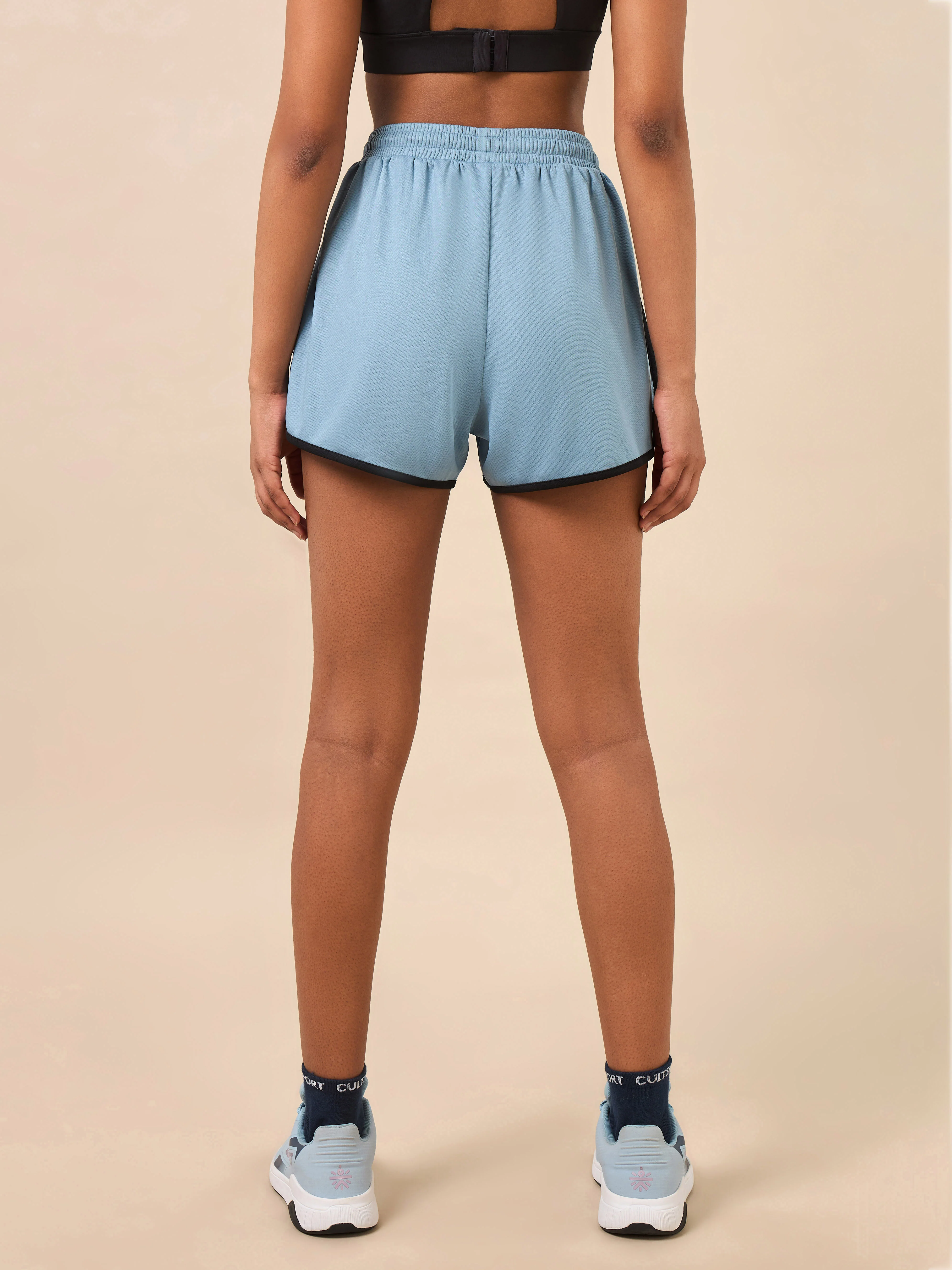 Women's Blue Flex Shorts - Image 6
