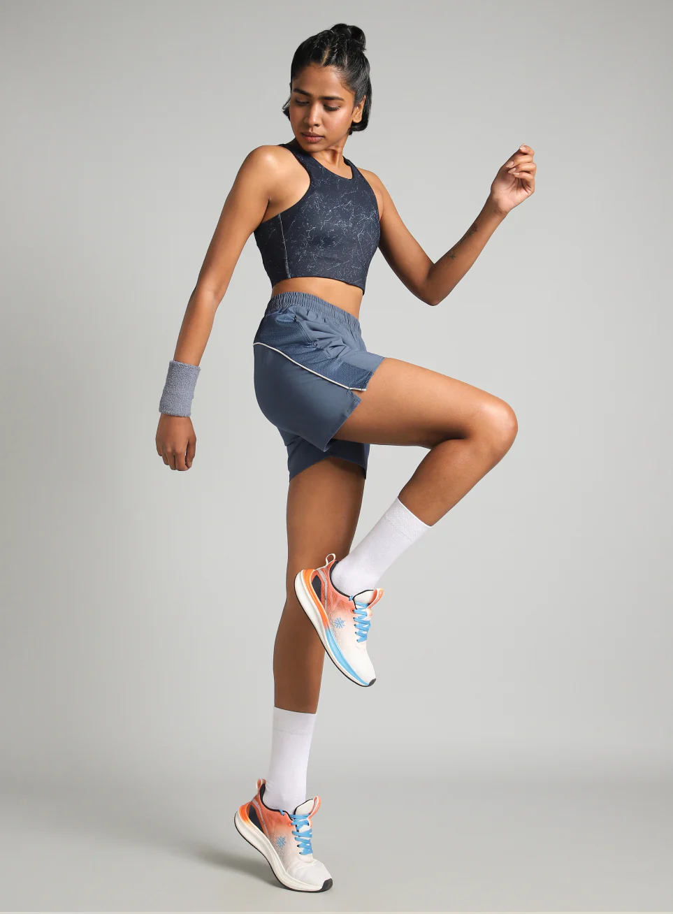 Women's Blue In Motion Run Shorts - Image 3