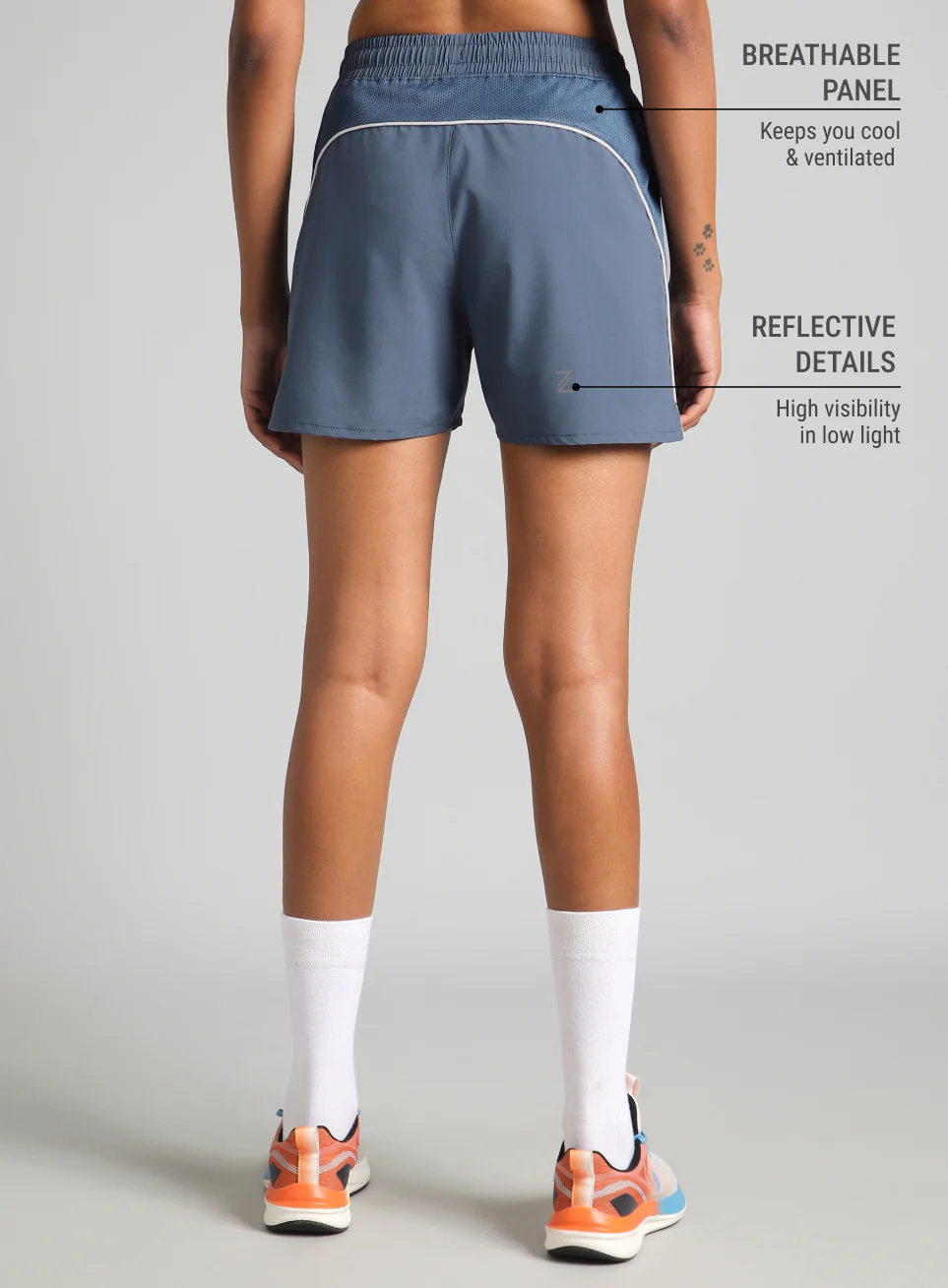 Women's Blue In Motion Run Shorts - Image 6