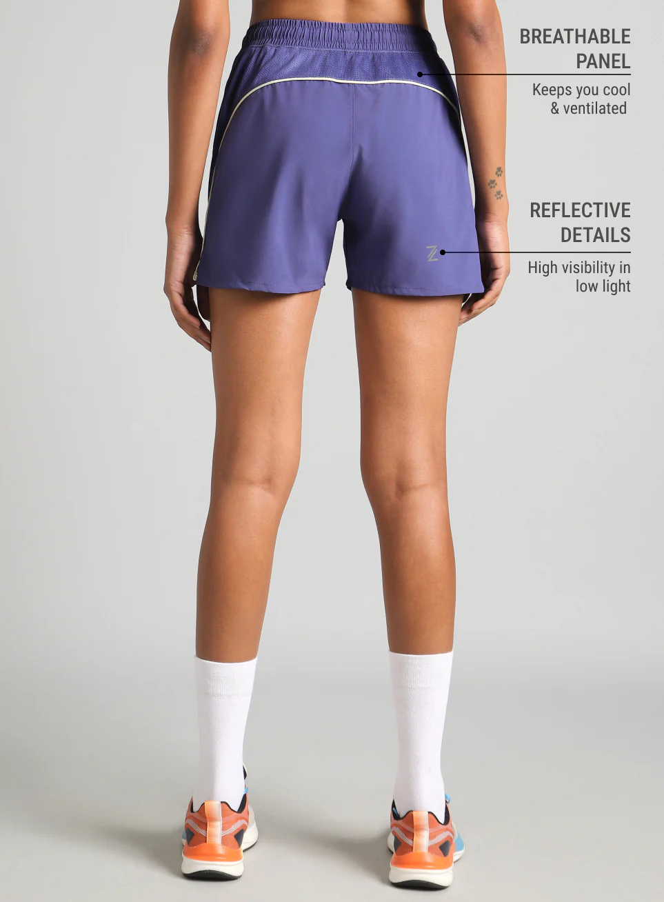 Women's Blue In Motion Run Shorts - Image 6