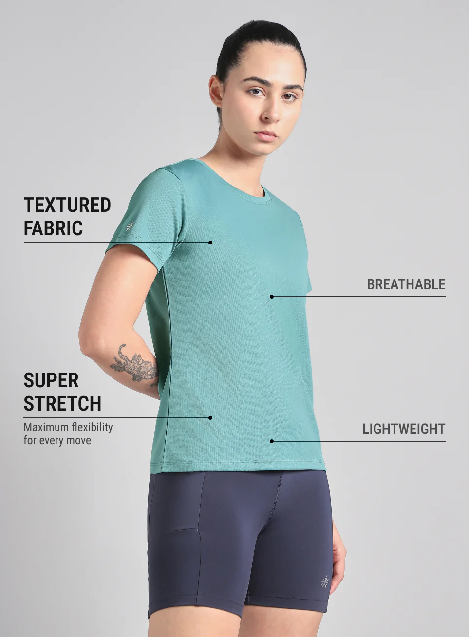Women's Blue Everyday  Performance T-Shirt - Image 5
