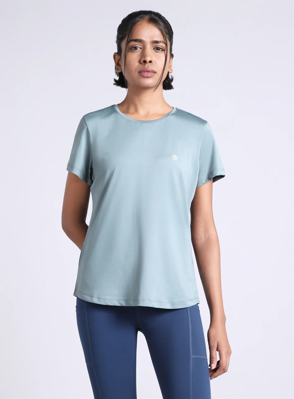 Women's Blue Must Have Workout T-shirt - Image 4