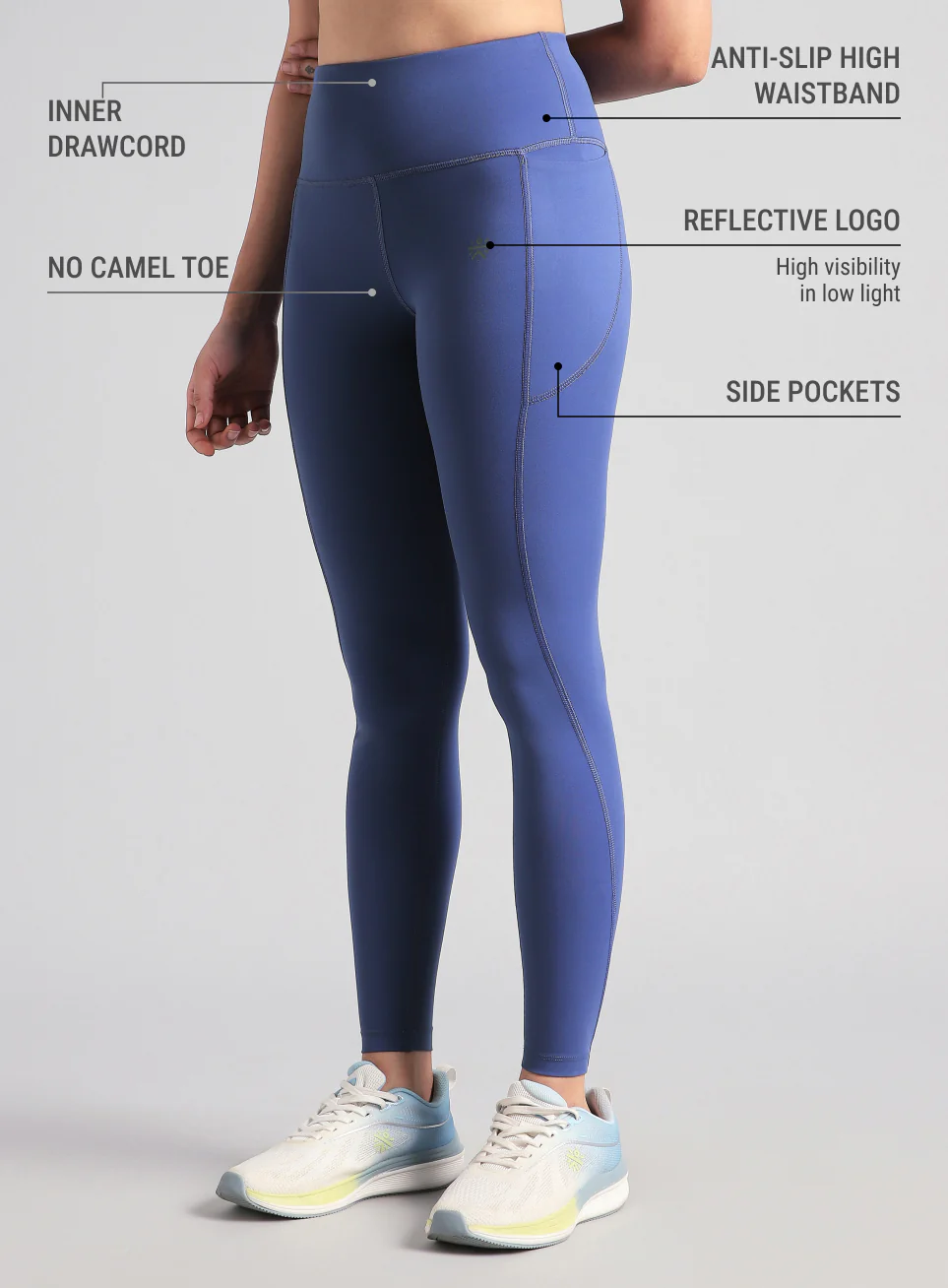 Women's Blue Pace Pro COMFlex Tights - Image 5
