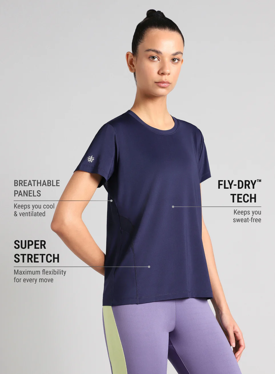 Women's Blue Performance Pro Training T-shirt - Image 5