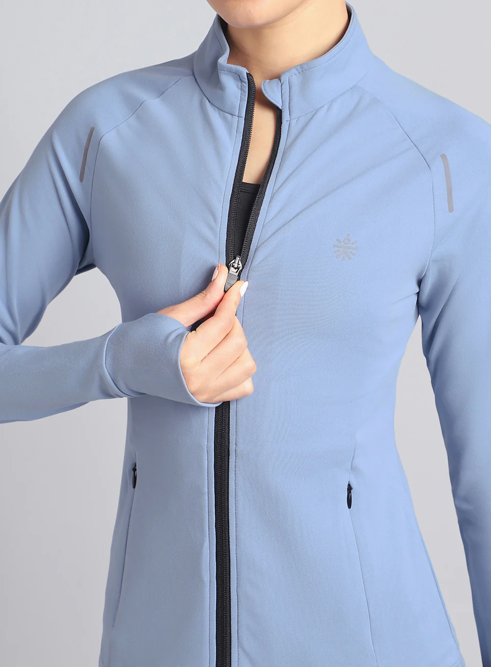 Women's Blue Performance Training Essential COMFlex Jacket - Image 7