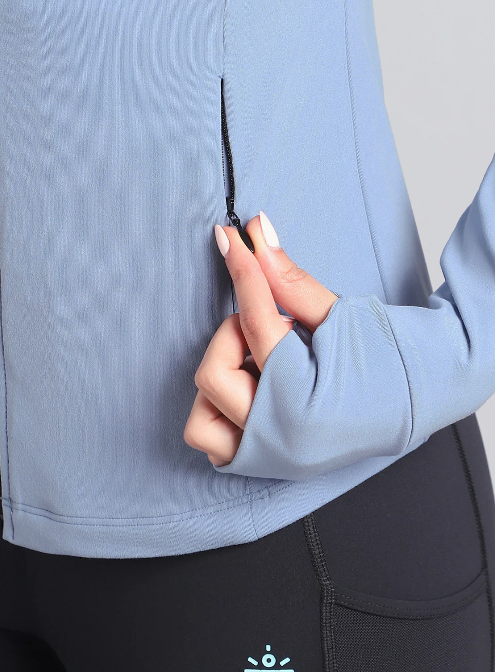 Women's Blue Performance Training Essential COMFlex Jacket - Image 9