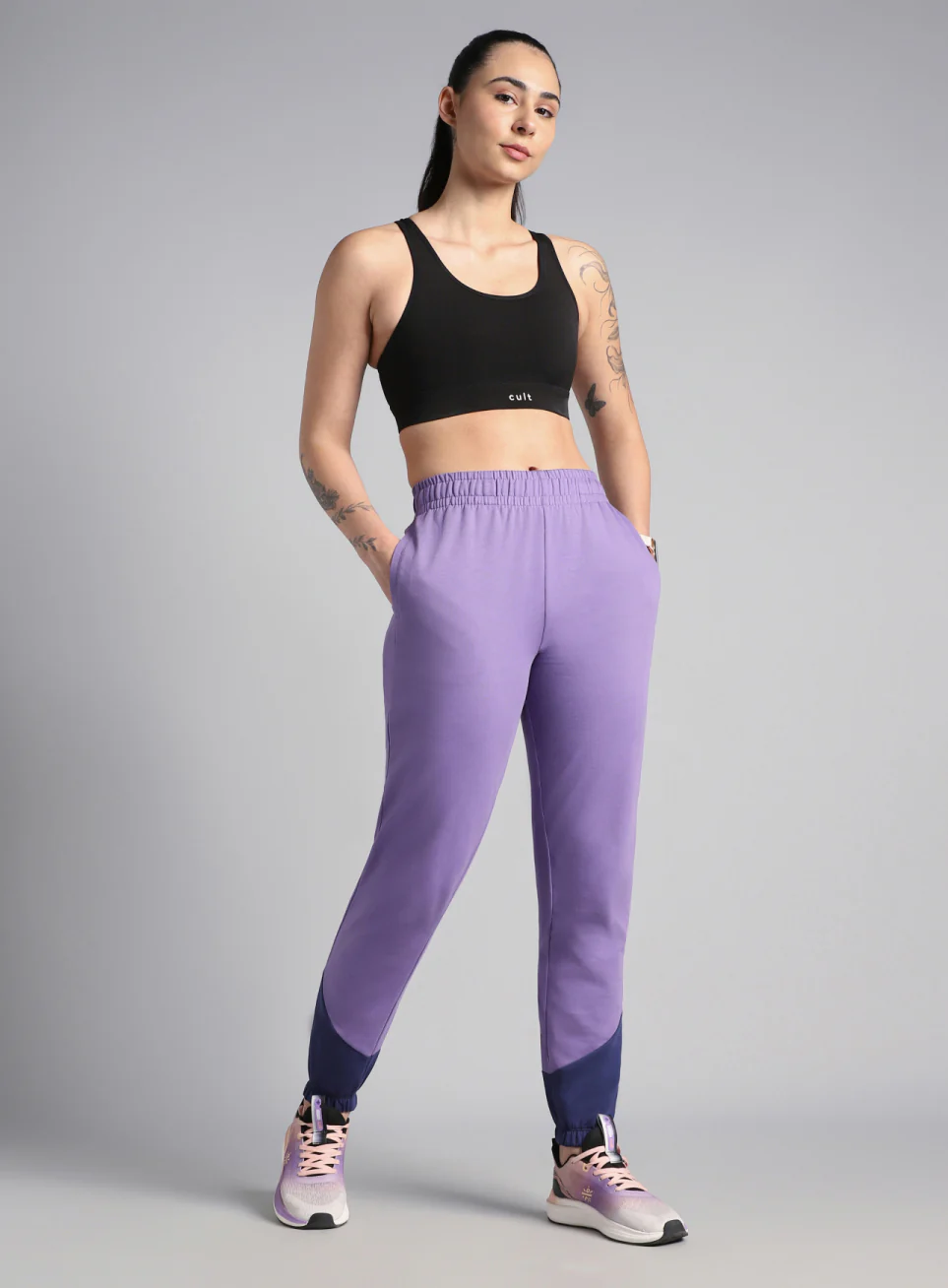 Women's Purple Play in Leisure Joggers - Image 2