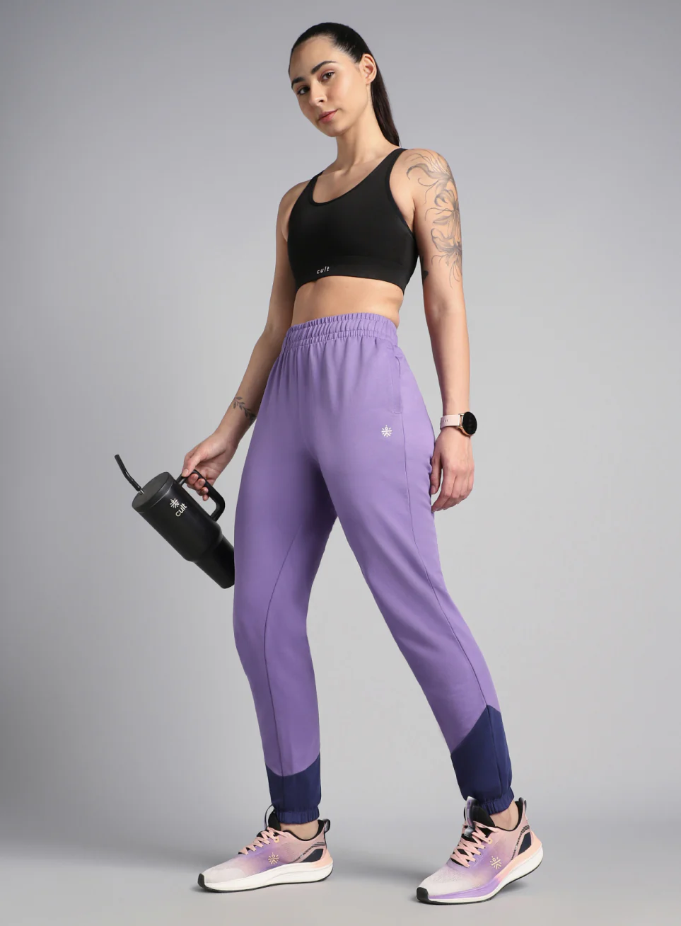 Women's Purple Play in Leisure Joggers - Image 3
